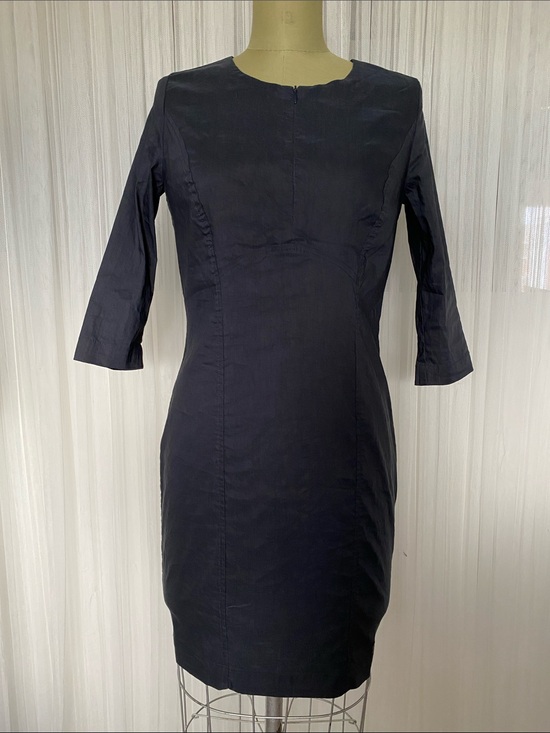 Sarah Pacini Dresses & Skirts - Sarah Pacini Classic Dark Charcoal Sheath Dress - Elegant Women's Dress
Size M